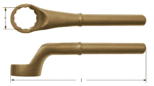 Single end box wrench for extension tube