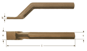 Caulking tool, offset