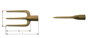 Guncotton fork, with handle