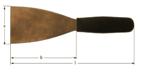 Espátula de hoja flexible, mango anti-estático