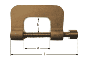 Clamp with bar, DIN6413