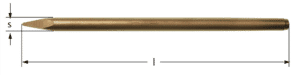 Bull point pneumatic chisel
