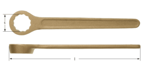 Single end box wrench